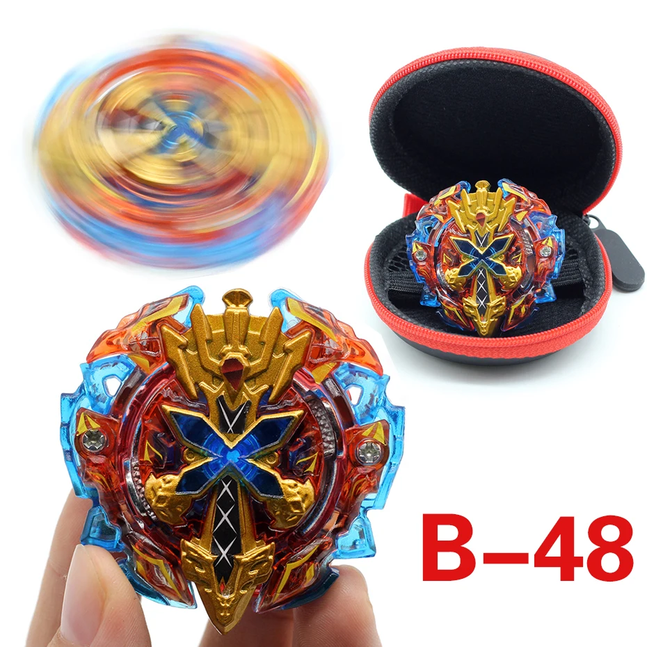 Takara Tomy Gold Edition Бей Bay взрыв игрушка без запуска и коробка Babled Металл Fusion повороте верхнего лезвие для маленьких мальчиков игрушка в подарок - Цвет: B-48