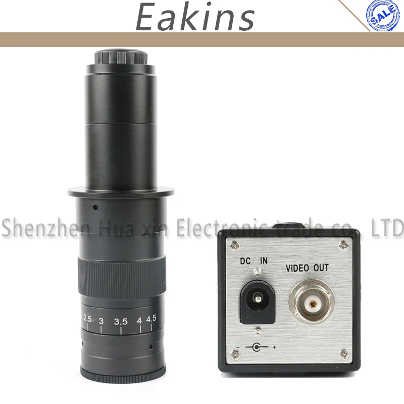 

MINTRON 1/3 inch PAL NTSC CCD Digital Video Microscope Camera BNC Color Colorful Video+180X C-Mount Lens For Lab Industry PCB