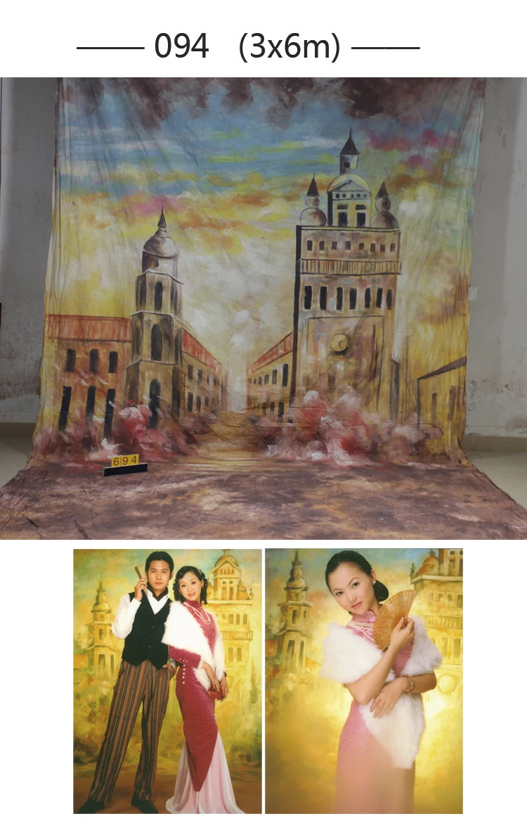 

10*20ft Hand Painted Muslin scenic Backdrops for photography,photo studio background backdrop 094 ,vintage photography backdrops
