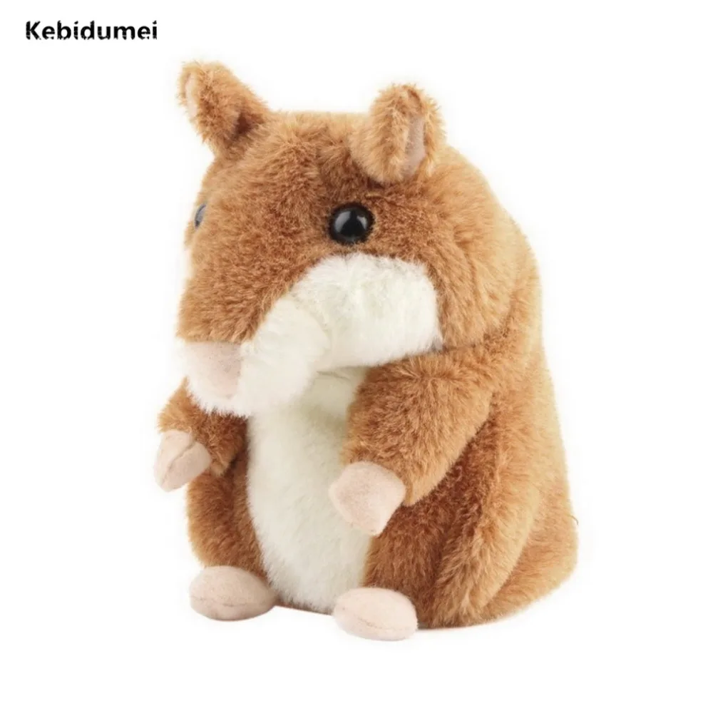 

Kebidumei Imitate Speaking Recording Cute Hamster Mouse Parrot Soft Toy Pet Plush Educational Toy for Children Gift