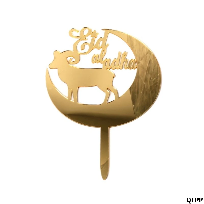 

Eid Mubarak Ramadan Muslim Islam Acrylic Cake Topper Cupcake Flags Birthday Party Decoration Baby Shower Ornament May27