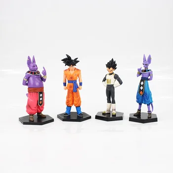 

2pcs/lot 17cm Anime Dragon Ball Z DBZ Goku Champa Beerus Vegeta PVC Action Figure Model DragonBall Collectible Toy Kids Doll