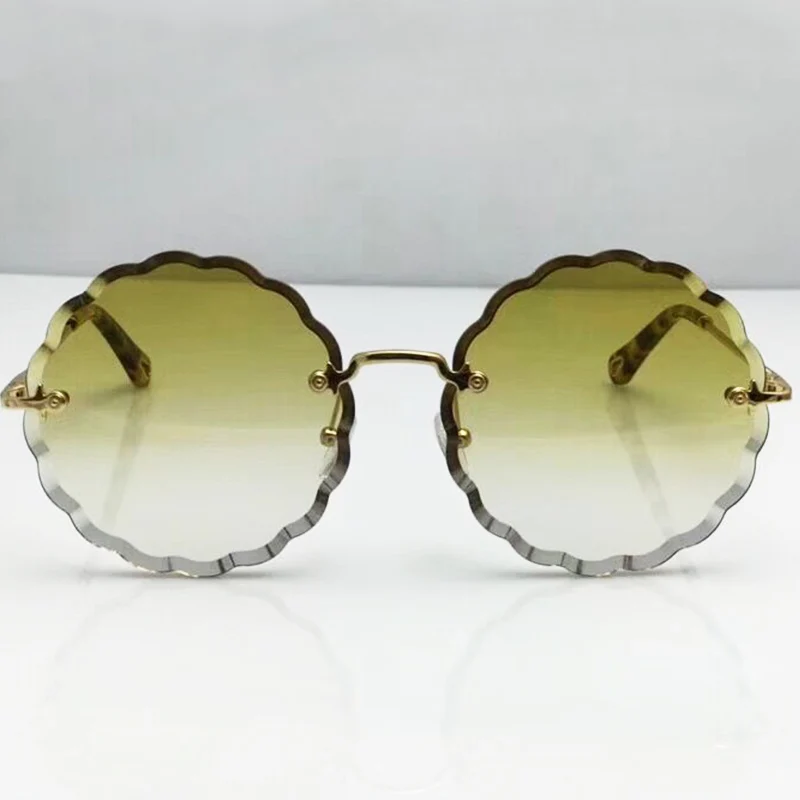 Fashion Oversized Women Sunglasses 2018 New Round Thick Lens Original Sun Glass Brand Name Designer Luxury Glasses Shades  (5)