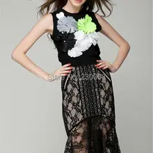 Модные женские юбки Saia лето европейский стиль с кружевной отделкой юбки "рыбий хвост" пакет бедра перспективный шаг юбка