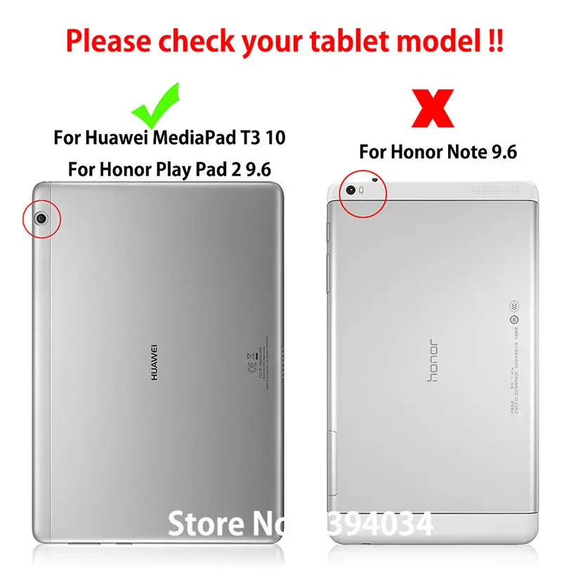 Тонкий окрашенный чехол для Huawei MediaPad T3 10 Honor Play Pad 2 9 6 дюйма с пленкой и стилусом AGS