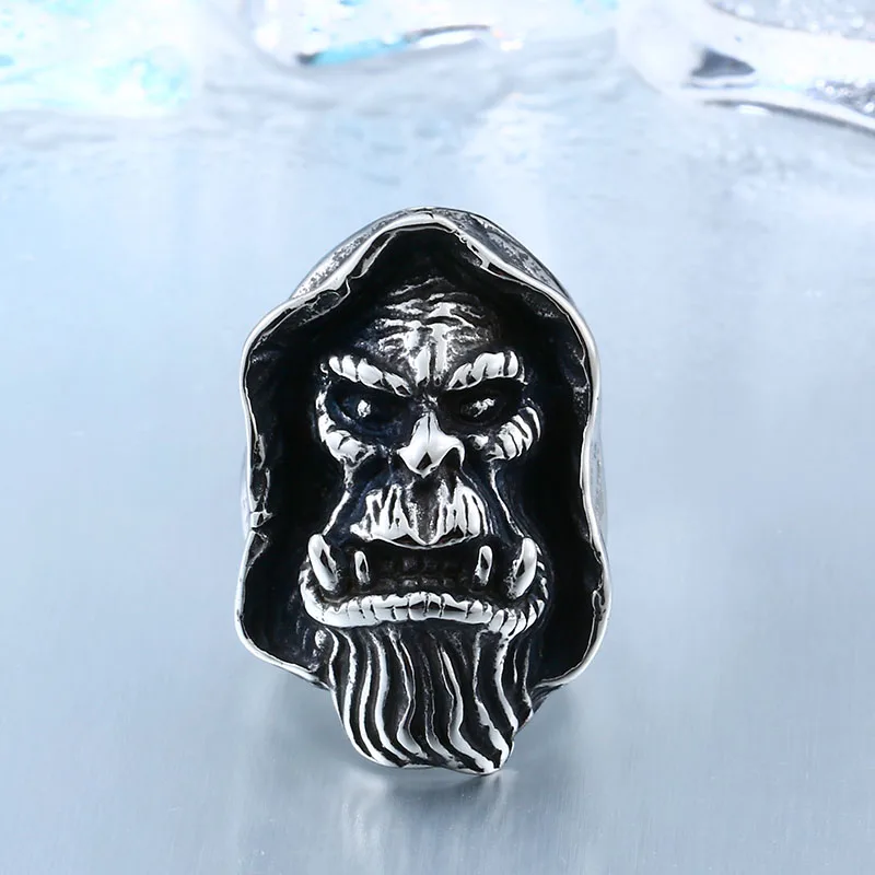 Beier Exclusive Sale Warcraft Gul'Dan Ring For Man Stainless Steel Unique Hardcore Collection Game Artwork Movie Jewelry BR8-348
