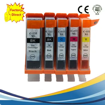 

PGI550XL CLI551XL PGI550 PGI 550 Ink Cartridge Replacement For Pixma MG5450 MG5550 MG6350 MG6450 MG5650 MG6650 MG7150 7550