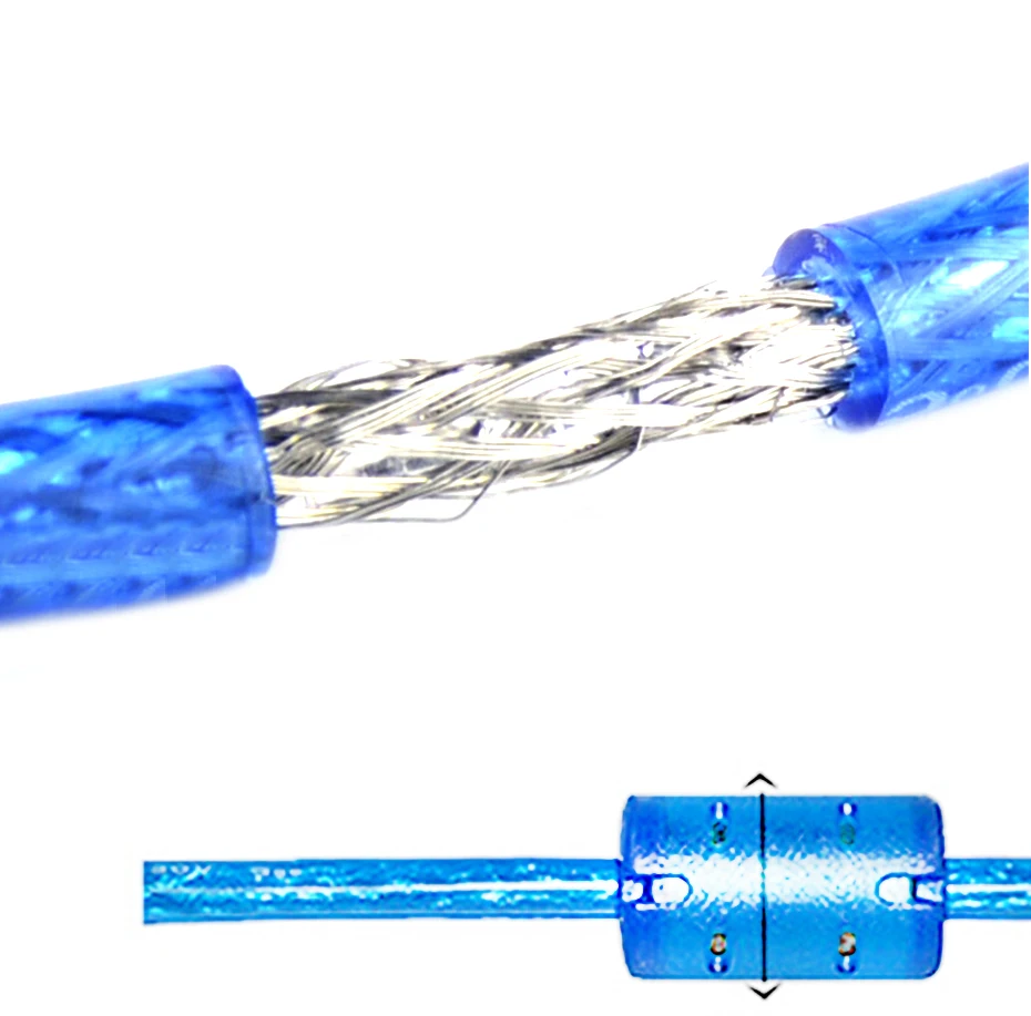 USB 2,0 Удлинительный кабель для печати тип А-В папа-папа Удлиненный кабель для принтера 1,5 м 3 м 5 м 10 м Синхронизация данных сканер для принтера HDD