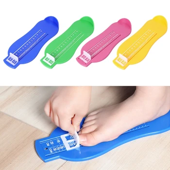 

4 Colors Kid Infant Foot Measure Gauge Shoes Size Measuring Ruler Tool Available ABS Baby Car Adjustable Range 0-20cm size-20