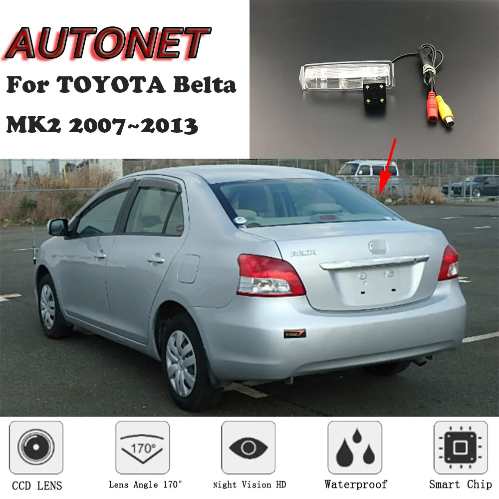 Камера заднего вида для TOYOTA Belta Vios Yaris Sedan XP90 MK2 2007 ~ 2013 CCD/номерной знак|Камера авто| |