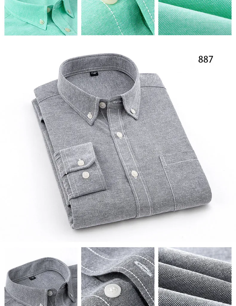 Дизайн, однотонная мужская деловая рубашка на пуговицах с воротником, рубашки с длинными рукавами, оксфорды, не железные рубашки, camisa masculina