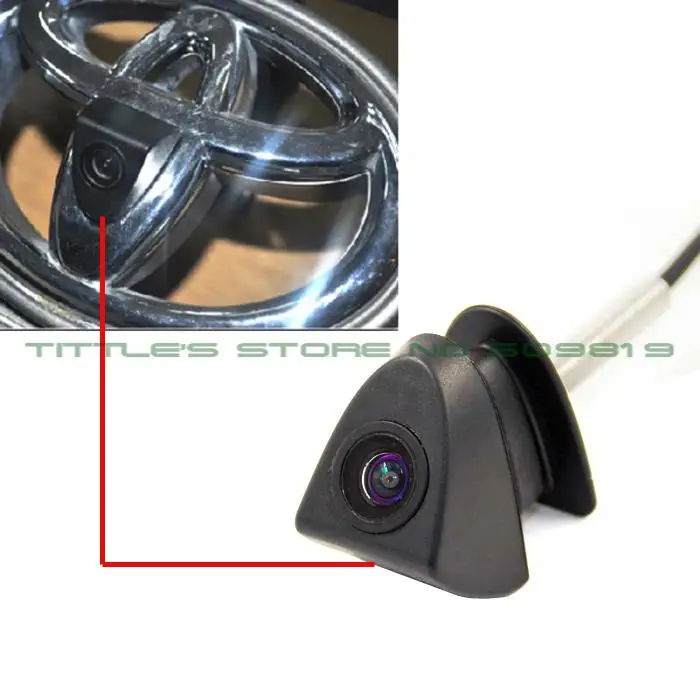 100 IP68 Waterproof wide angle 480 TVL HD ccd Color for Toyota Front View Logo mark
