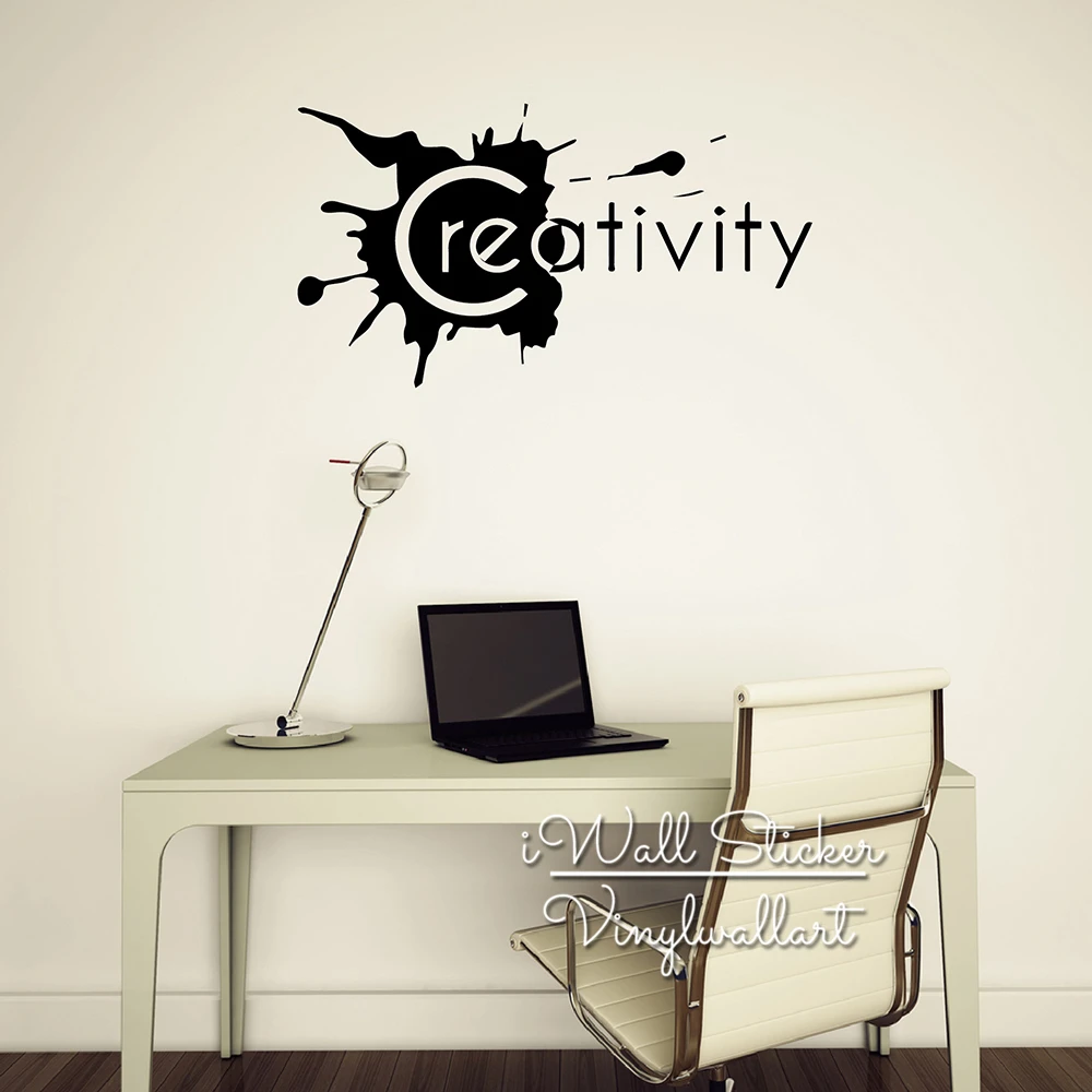 Creativity Quote Wall Sticker Inspirational Quote Wall Decal