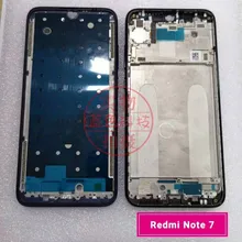 ЖК-дисплей с поддержкой передней рамы для Xiaomi Redmi Note 7 средняя рамка с боковыми кнопками Замена запасных частей