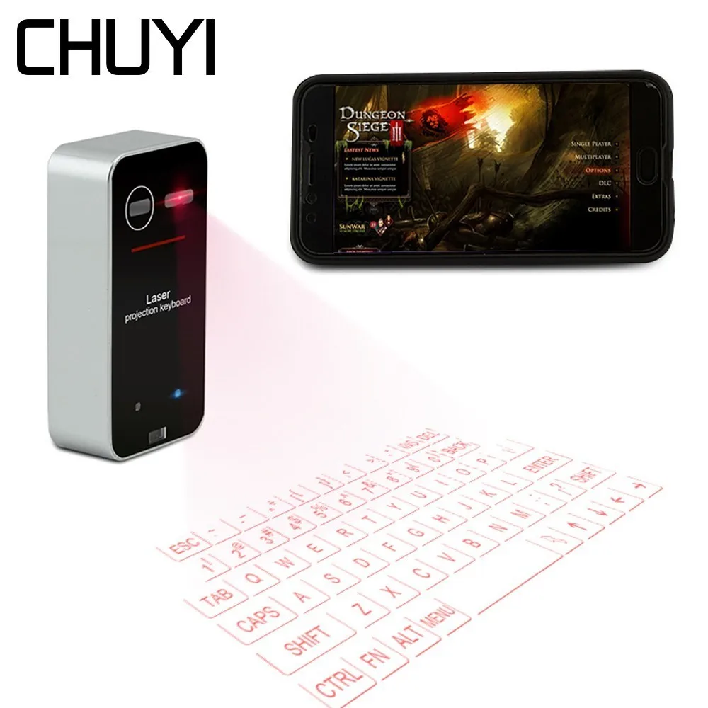 Chuyi Virtual Laser Keyboard Portable Projection Bluetooth Wireless