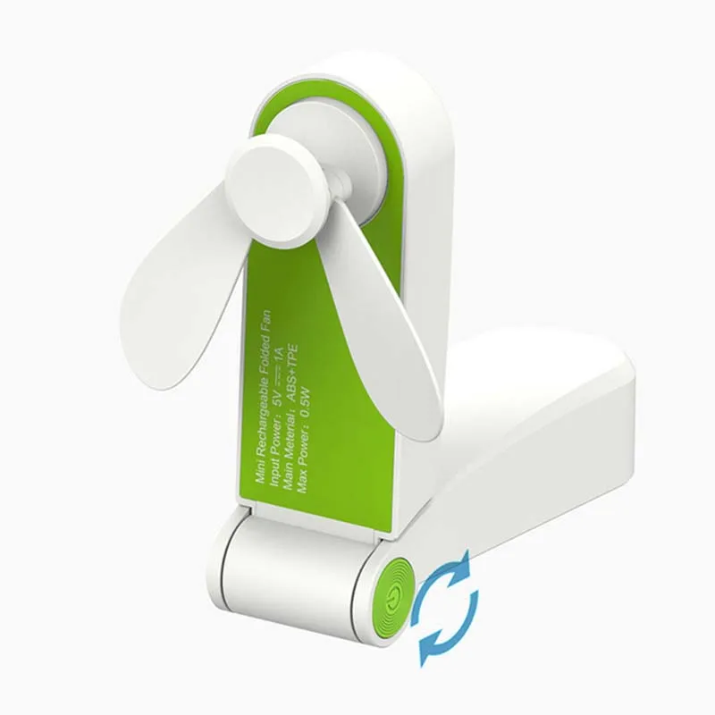 Персональный мини-вентилятор для шеи с двумя вентиляторами, USB перезаряжаемый портативный вентилятор с шейным ремешком, 3 скорости, регулируемый для дома и офиса - Цвет: pocket fan green