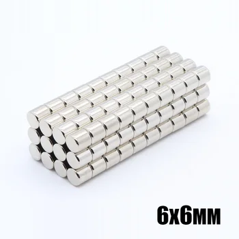 

200pcs 6 x 6 mm Super Strong Powerful 6x6 mm Round Magnet Rare Earth Permanent Neodymium Magnets N35 6*6 mm