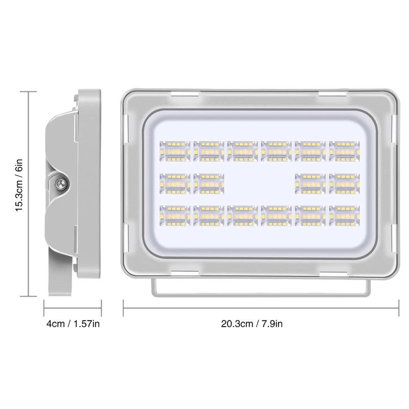 10W 20W 30W 50W 100W Светодиодный прожектор светильник IP65 Водонепроницаемый AC 220-240V Светодиодный прожектор светильник полный Мощность на открытом воздухе садовый светильник ing точечный светильник