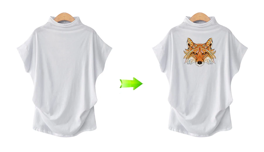 Fox Clothing Patches Heat Transfer Washable New Design Diy Accessory Badges Clothing Deco Iron-On Transfers  (3)