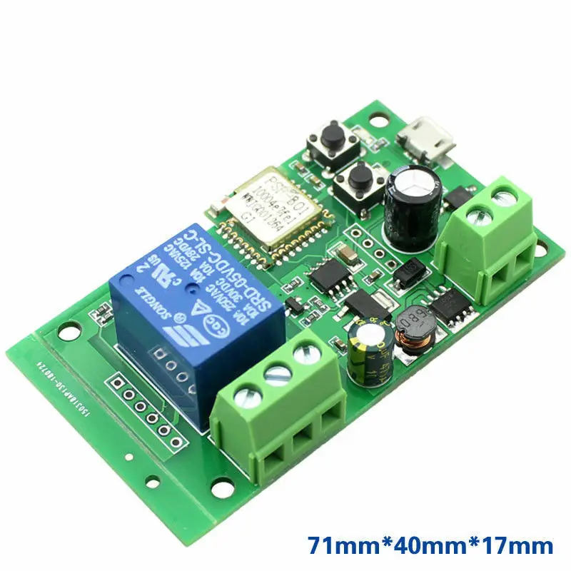 Sonoff 5V 12V dc WiFi беспроводной смарт переключатель релейный контроллер модуль для