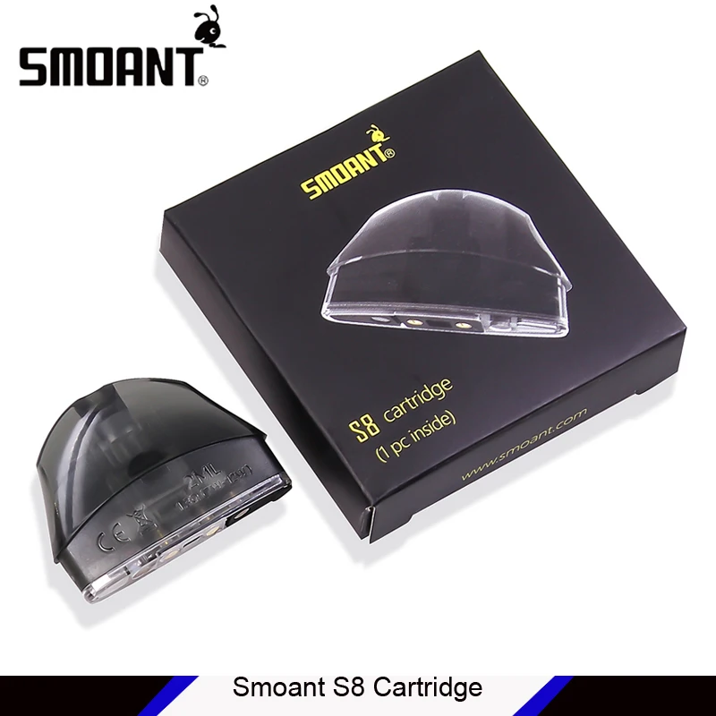 

Original Smoant Replacement 2ml 1.3 Ohm 2ml Refillable Pod Cartridge for S8 Vape Starter Kit replacement vape cartridge