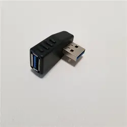 USB 3,0 тип A 90 градусов правый угол Женский к мужчине адаптер конвертер Черный
