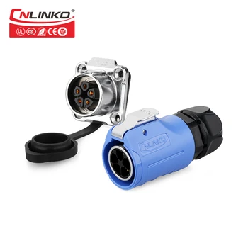 

Cnlinko Male Female Industrial Plug Industrial Power Socket 5 Pin Led Connector for DMX Light System