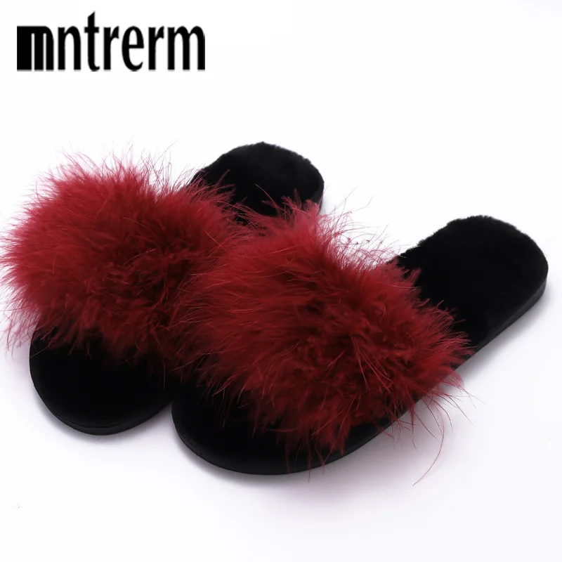 fenty slippers fur