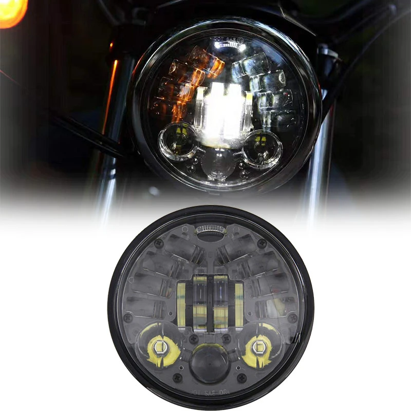 5 75 дюймов DRL Поворотная сигнальная фара для Harley Dyna Sportster 1200 48 883 5-3/4 &quotпроектор
