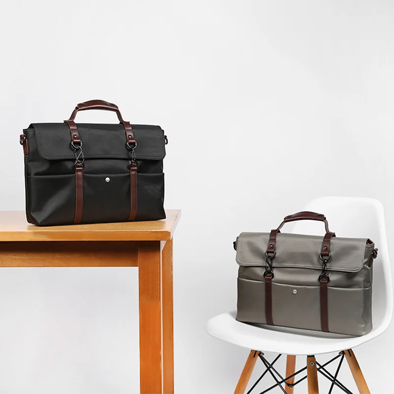 

New Group Portable Waterproof Laptop Briefcase Fashion Business Men Handbags Crossbody Bag Men's Travel Bags