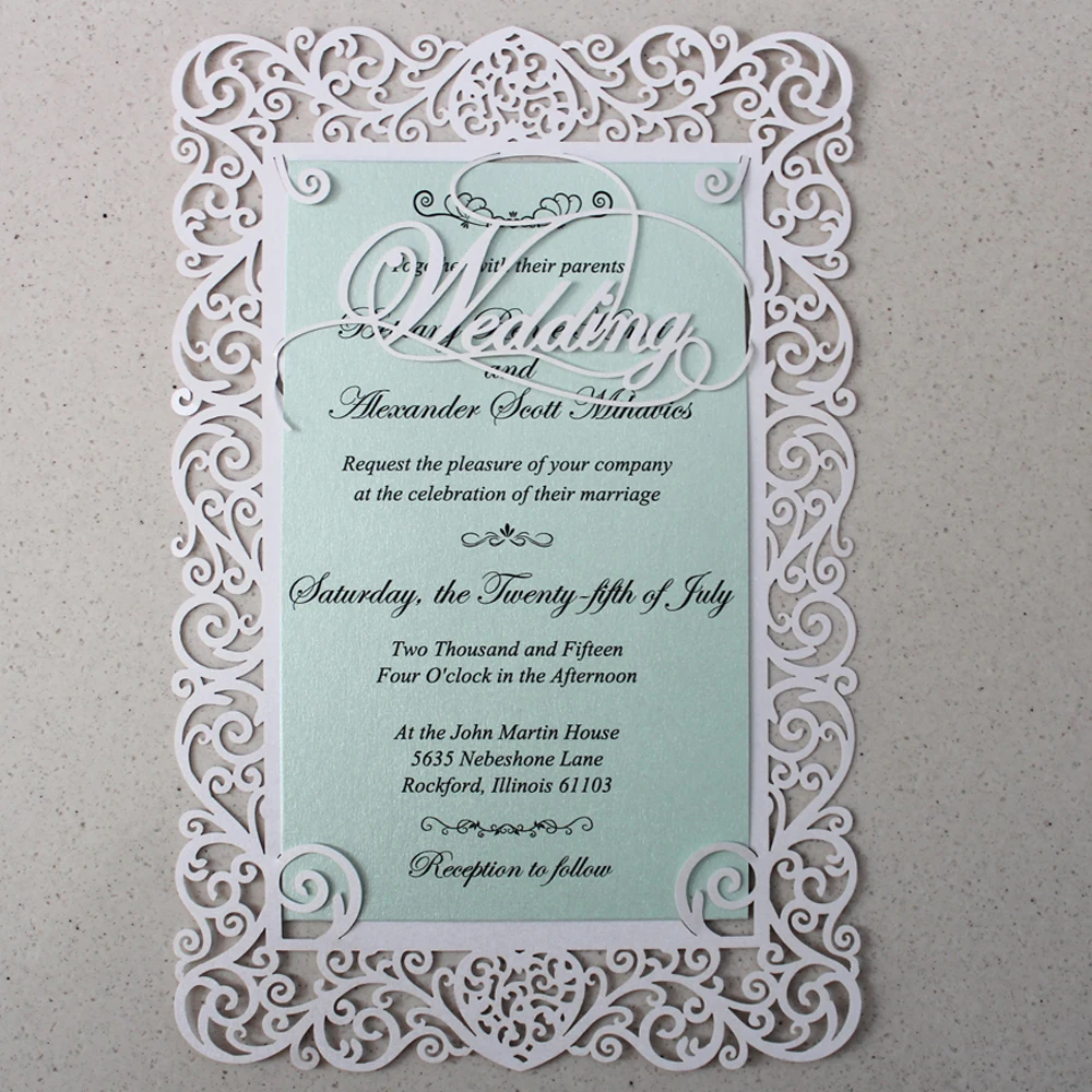 Lace Wedding Invitation