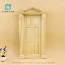 1:12 Кукольный дом Миниатюрный DIY Материал деревянная Роскошная дверь