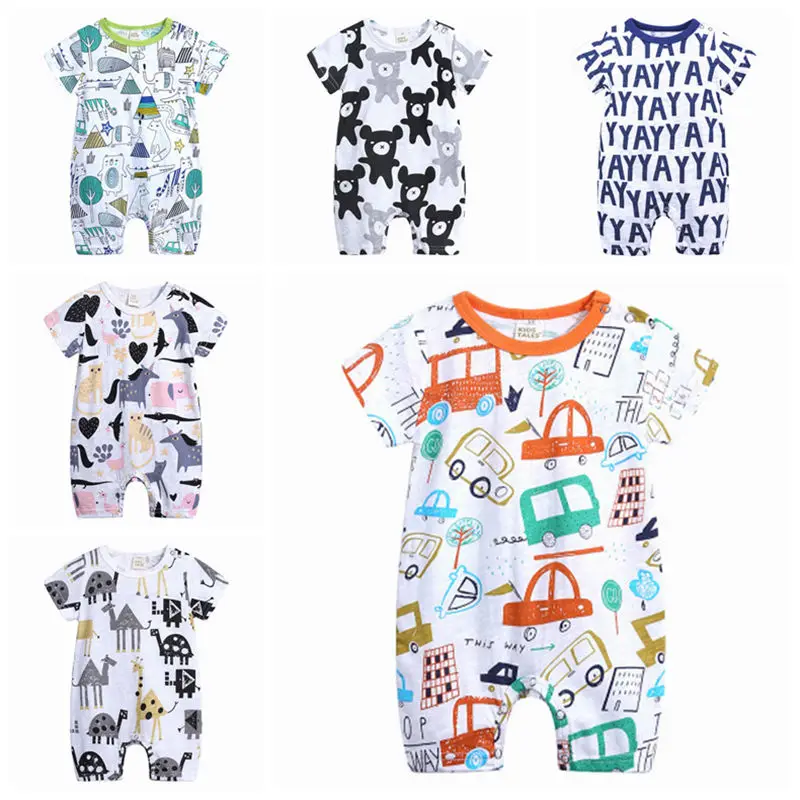 

Loozykit Newborn Baby Clothes Cotton Sleeve Baby Rompers Soft Infant Clothing Toddler Baby Boy Girl Jumpsuits