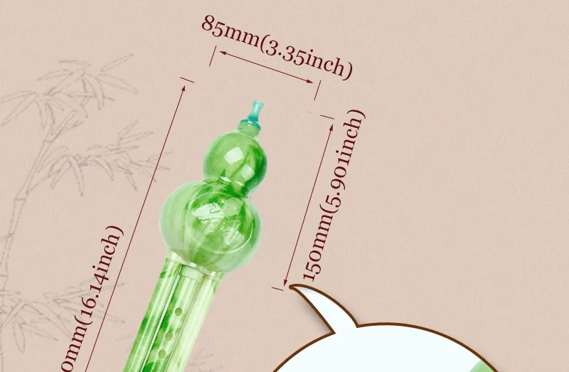 Имитация зеленый нефрит Китайская традиционная инструмент флейта кукурбит флейта Хулуси ключ bB/C Хулуси духовой легко узнать