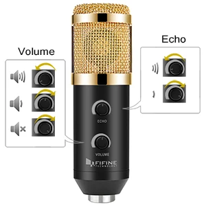 FiFine USB Microphone – K650; Volume Dial; for Streaming, Vocal