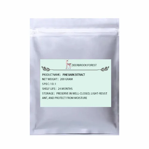 200g(7.06oz) USDA и EC сертифицированный органический экстракт коры сосны 10:1 Pinus massoniana Lamb - Цвет: 200g(7.06oz)