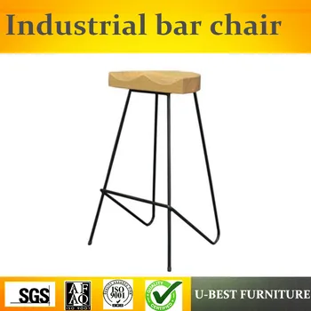 

Free shipping U-BEST Vintage Industrial Antique Style Barstool Metal Counter Kitchen Bar Stool