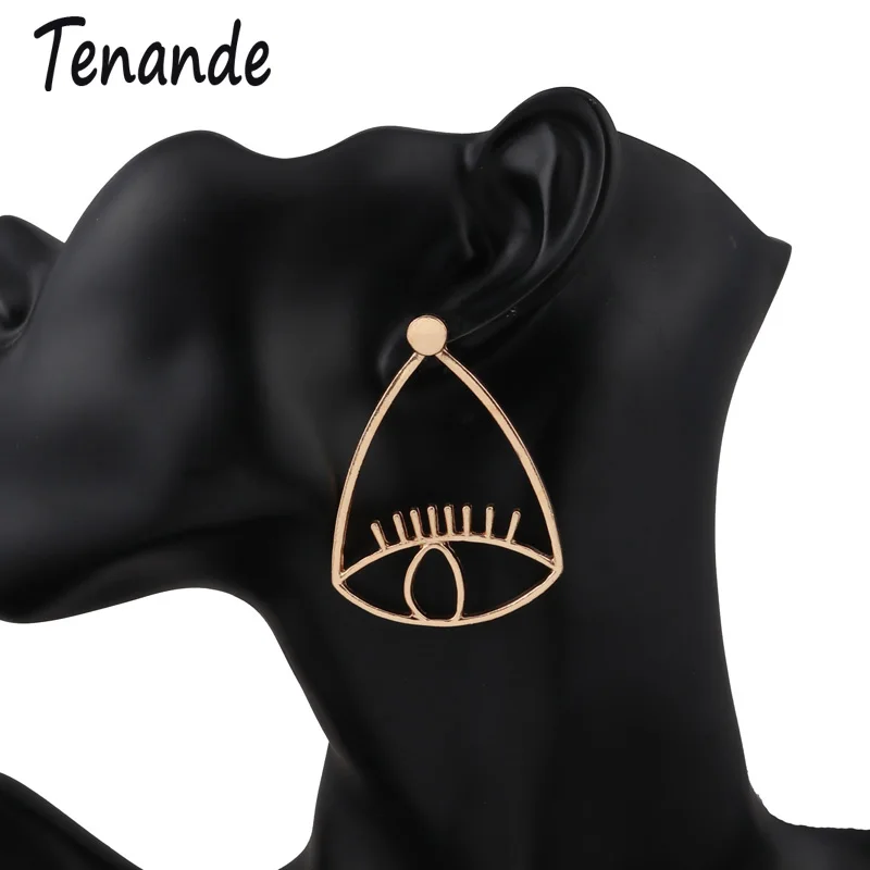 Tenande Панк Полые Большие глаза Эффектные серьги гвоздики для женщин простой стиль украшения для ночного клуба DIY Femme Bijuterias Brincos подарок