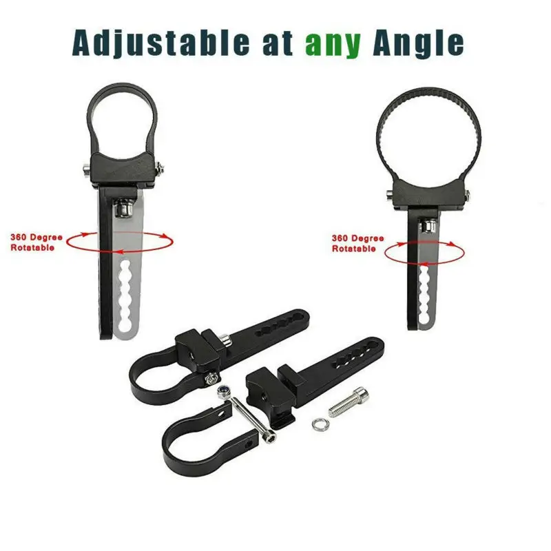 Universal Adjustable Tube Bull Bar Roll Bar Tube Cage Mount Brackets Clamps for Off Road Offroad Led Light Bar Work Driving Lamps for Jeep ATV UTV 4WD  4x4 Pickup (3)