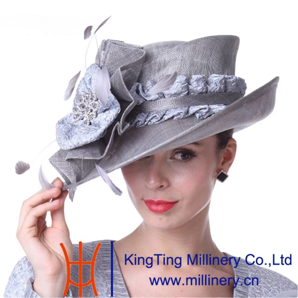 Silver ladies hat Clearance