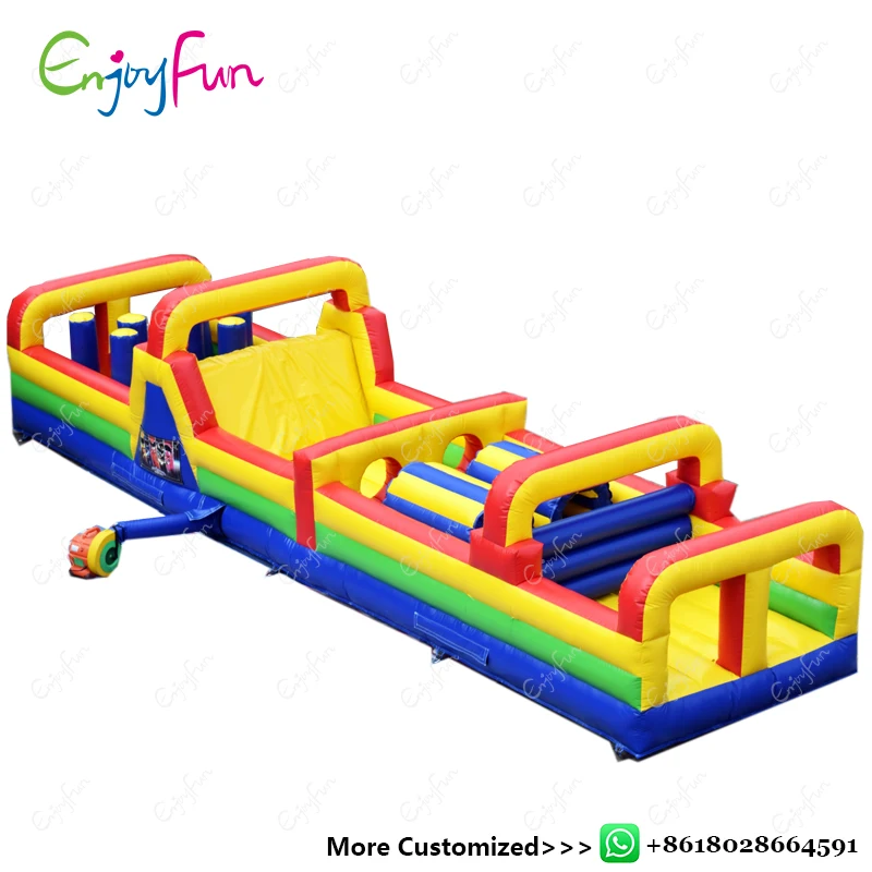 

ENJOYFUN Multicolor Inflatable obstacle course Gonfiabile Inflatable obstacle game Inflable obstacle toys for kids #IO1001