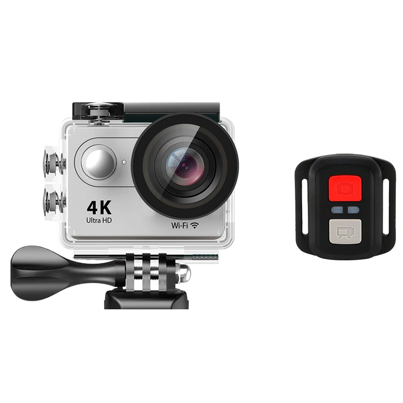Оригинальная Экшн-камера eken 4K eken H9/H9R с дистанционным управлением Ultra HD 4K WiFi 1080P 60fps спортивная водонепроницаемая профессиональная Дрон-камера - Цвет: H9R Silver
