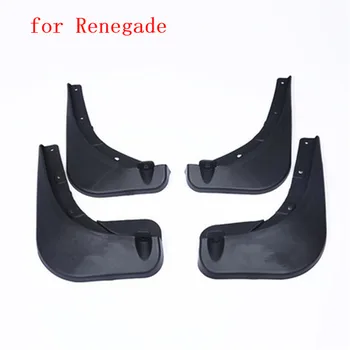 

ABS plastic plastic Mud Flaps Splash Guard fender Accessories For Jeep Renegade 2016 2017 Car styling