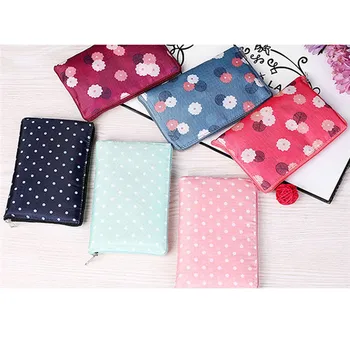 

Foldable Shopping Bag Flower Oxford Cloth Shoulder Bag Portable Eco-Friendly Grocery Bags Reusable Tote For Ladies