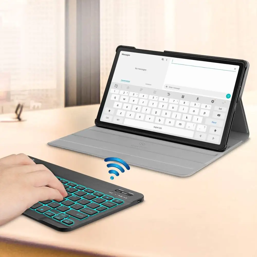 Russian Spanish Keyboard Case for Samsung Galaxy Tab S6 10.5 SM-T860 SM-T865 2019 Slim Stand Cover