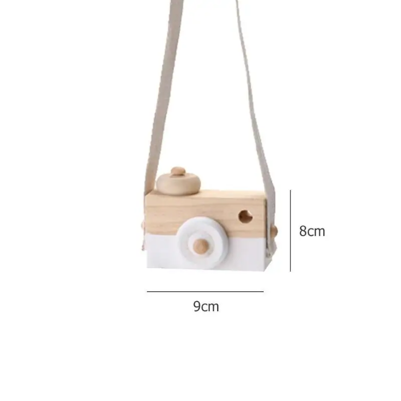 Скандинавская Милая деревянная игрушка-камера для маленьких детей подвесная камера для фотосъемки украшения детская развивающая игрушка