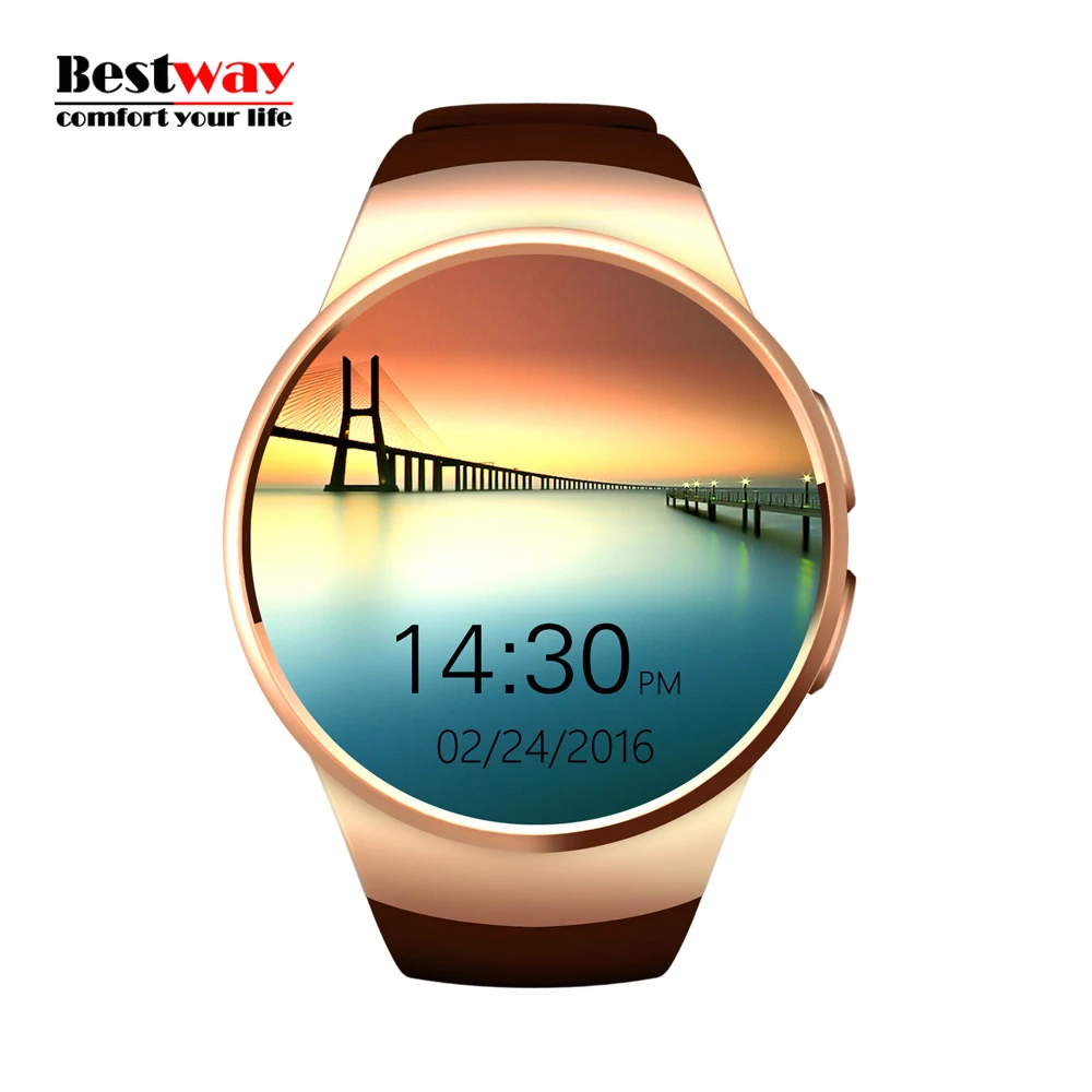 KW18 Smartwatch Bluetooth Reloj Inteligente Watches Digital-watch Smart Health Heart Rate Monitor Watch SIMTF Card Smart Watch