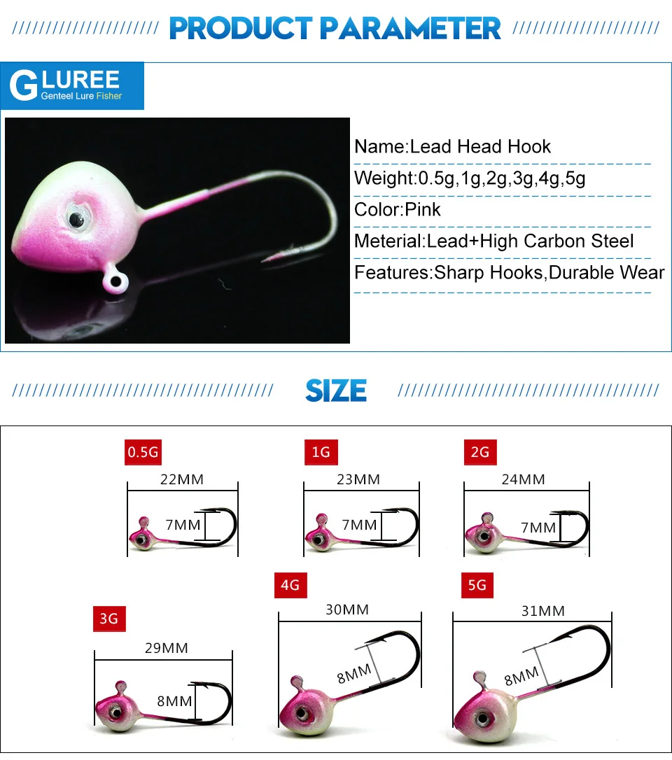 GLUREE-10Pcs-0.512345g-FishHooks-Mini-Lead-Head-Jig-Fishing-Hook-Pink-High-Carbon-Steel-Carp-Fishing-Tackle-Accessories_04
