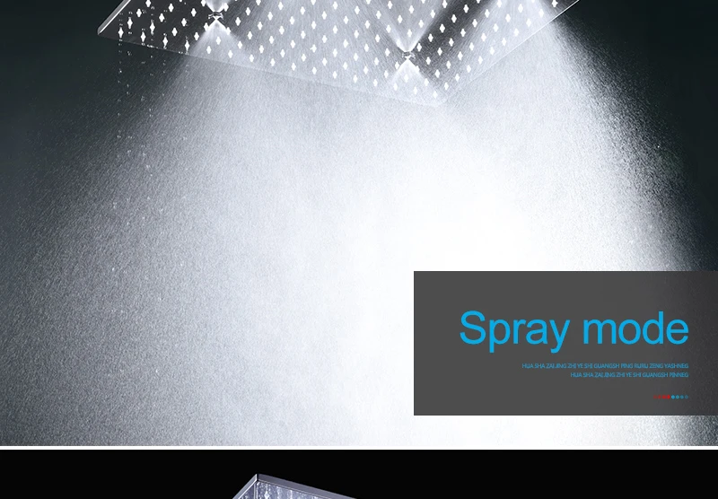 Big 20 Inch Overhead Ceiling LED Rain Spa Shower Head Set Bathroom 5 Function Temperature Controller Shower 3 Wall Body Spray (8)