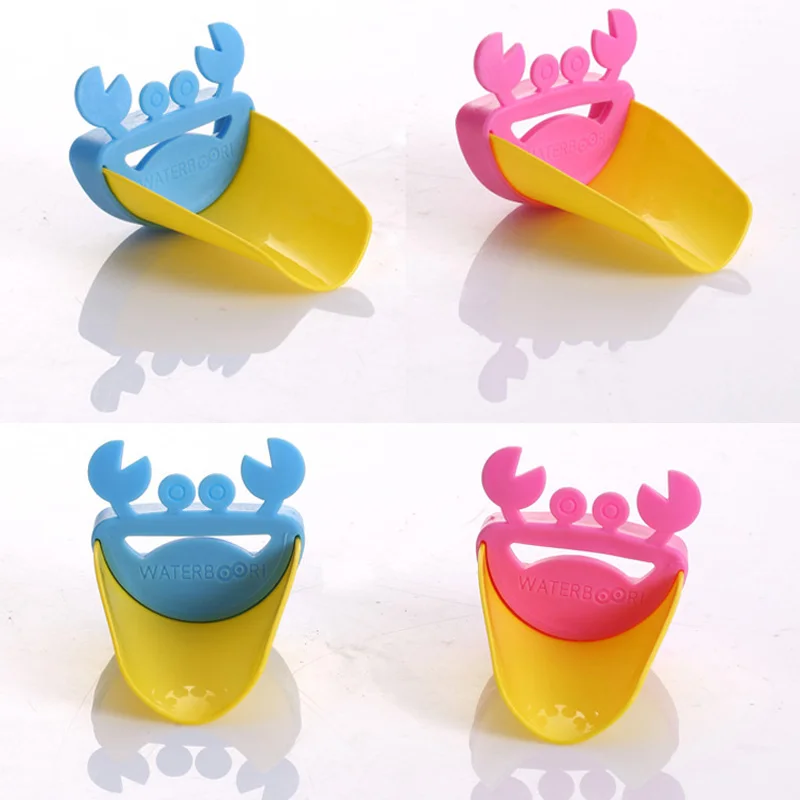 Crab Cartoon Faucet Extension Children's Guide Sink Hand Sanitizer Handwashing Tools Extension of The Water Trough Bathroom